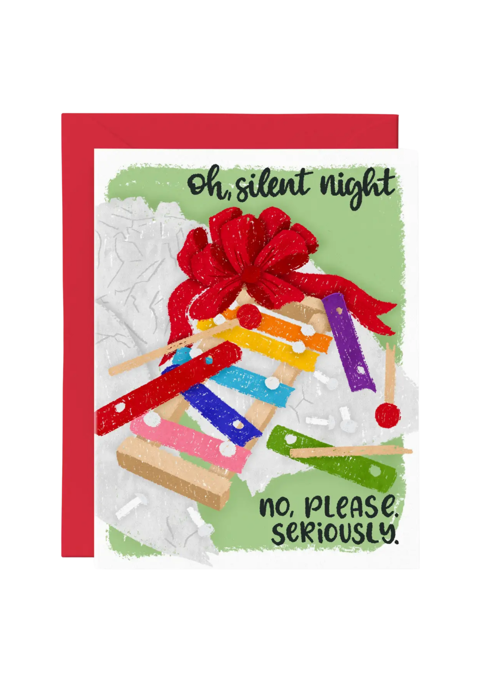 Paper Bunny Press Holiday Card - Oh Silent Night