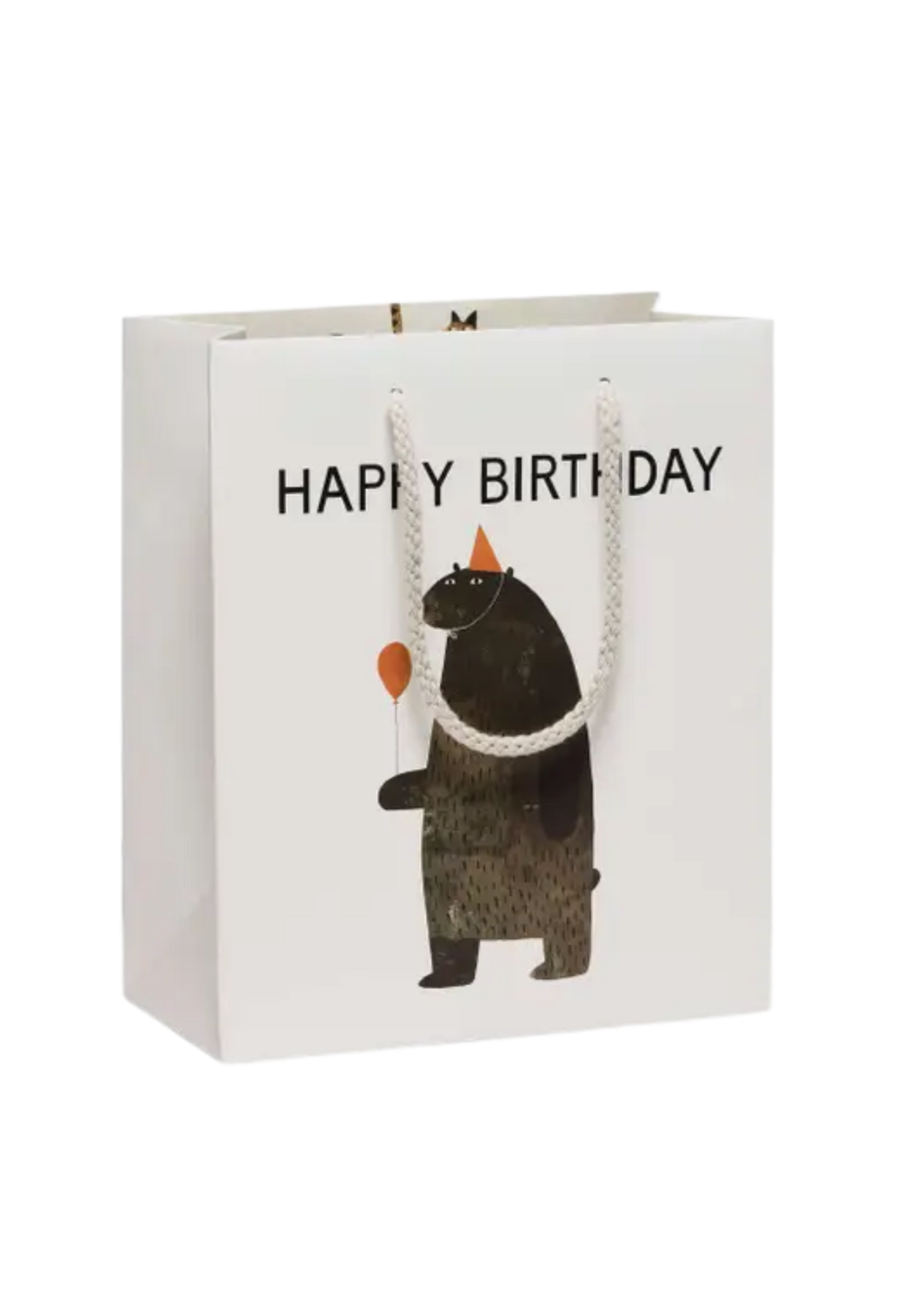 Red Cap Cards Party Bear Gift Bag