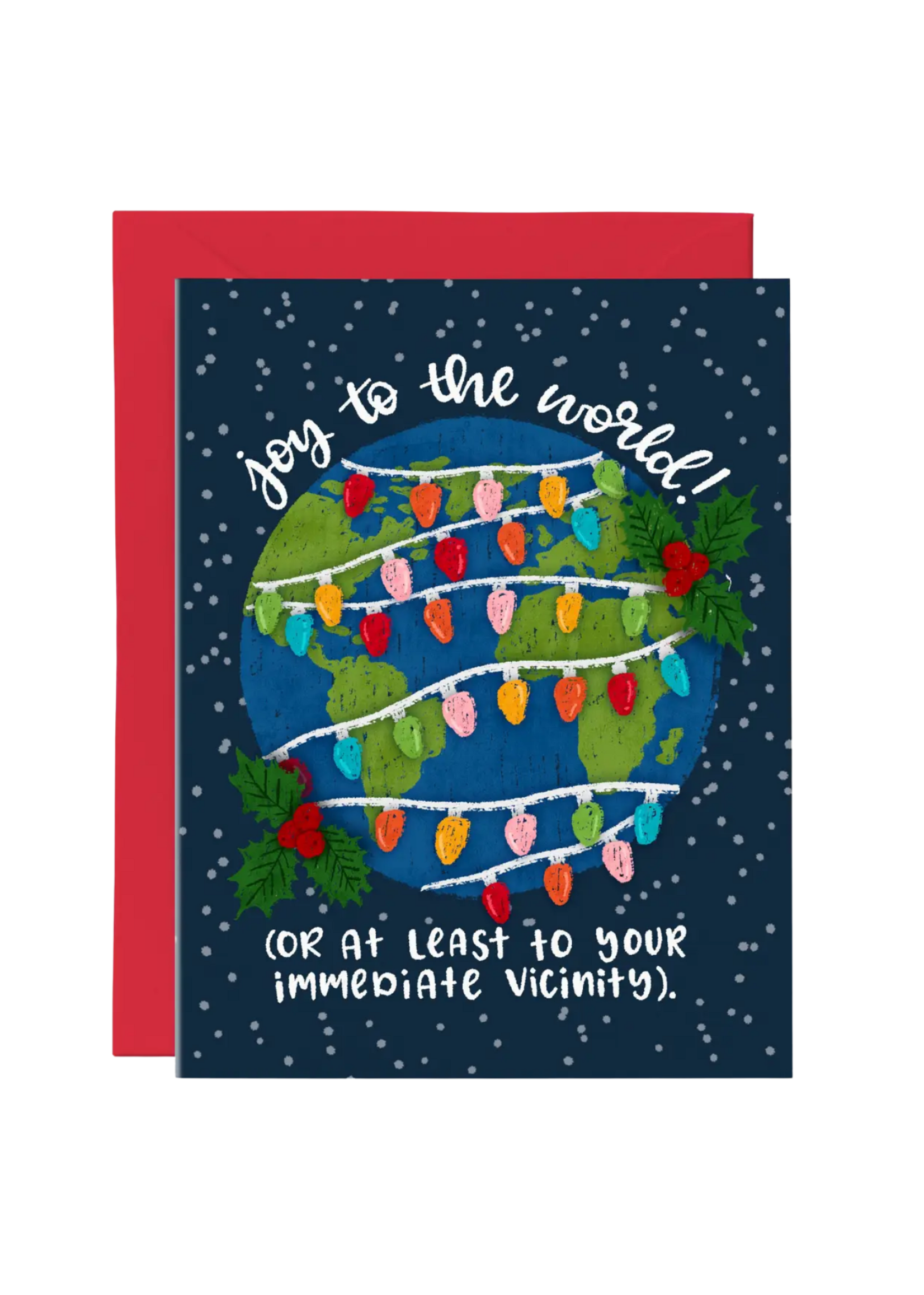 Paper Bunny Press Holiday Card - Joy to the World
