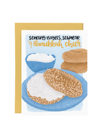 Paper Bunny Press Hanukkah Card - Bagels, Schmear And Hanukkah Cheer