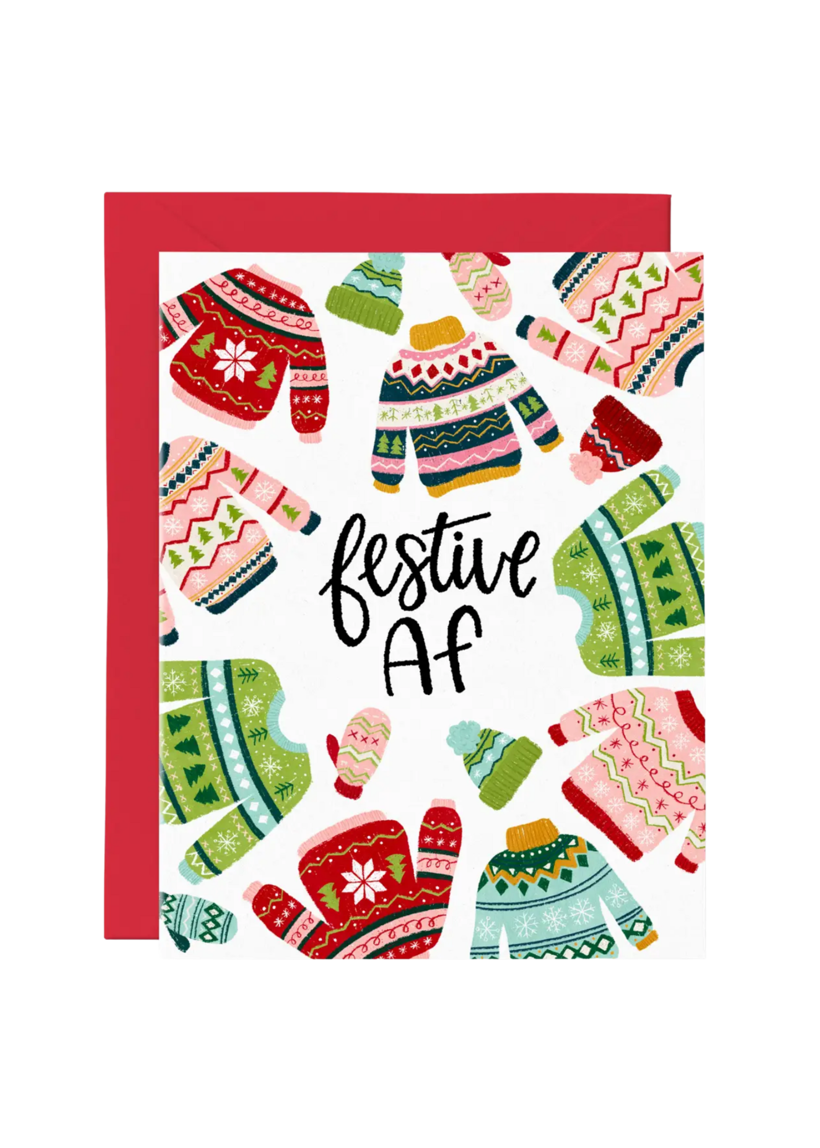 Paper Bunny Press Holiday Card - Festive AF