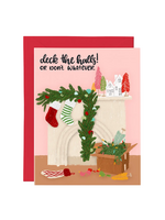 Paper Bunny Press Holiday Card - Deck The Halls or Don't