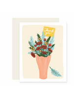 Slightly Stationery Thank You Card - Bouquet