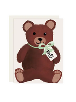 Slightly Stationery New Baby Card - Teddy Bear