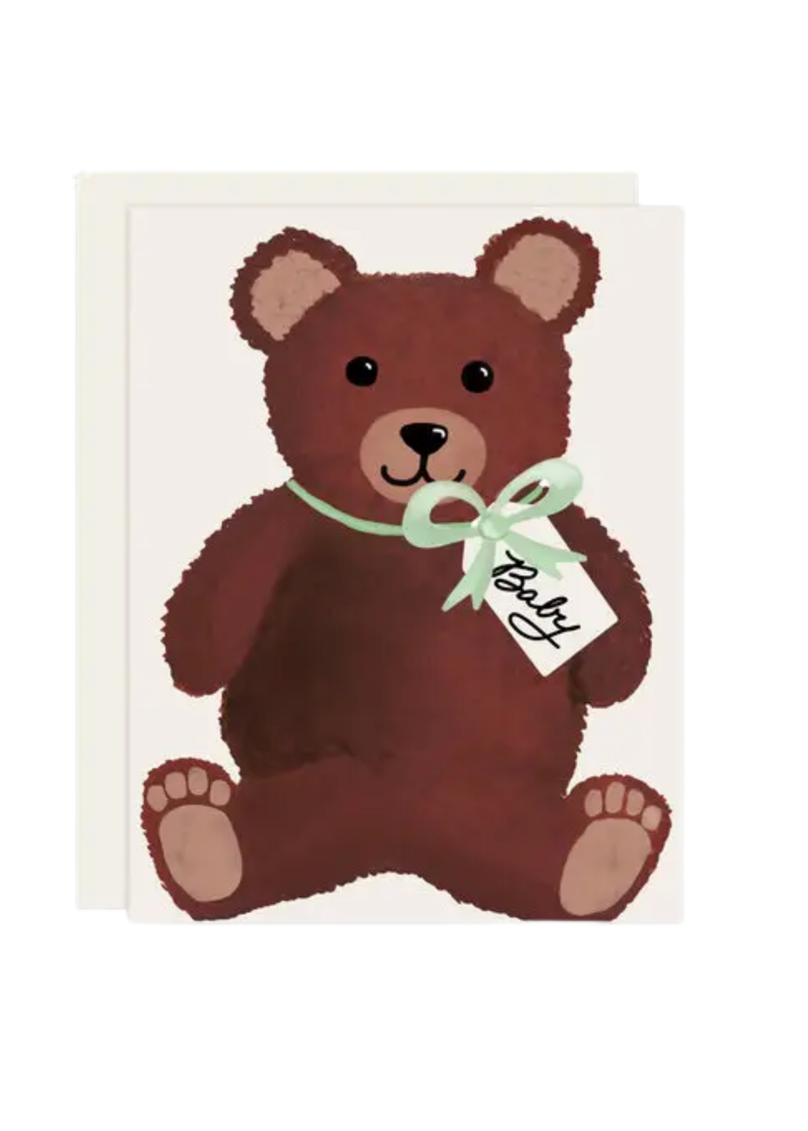 Slightly Stationery New Baby Card - Teddy Bear