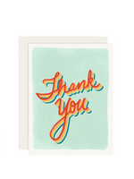 Slightly Stationery Thank You Card - Retro