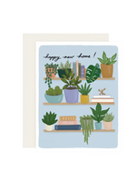 Slightly Stationery New Home Card - Plants