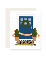 Slightly Stationery New Home Card - Front Door