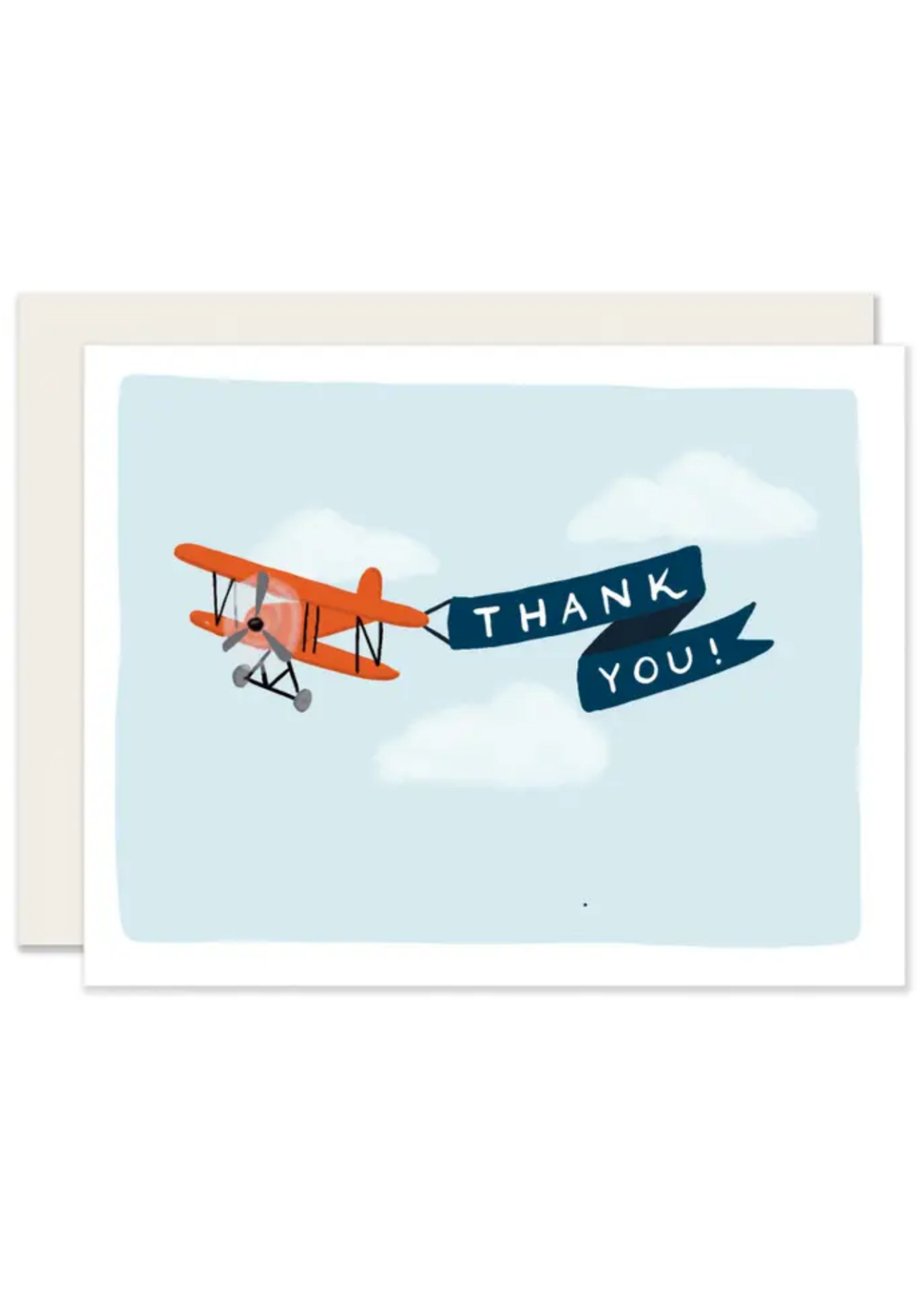 Slightly Stationery Thank You Card - Airplane