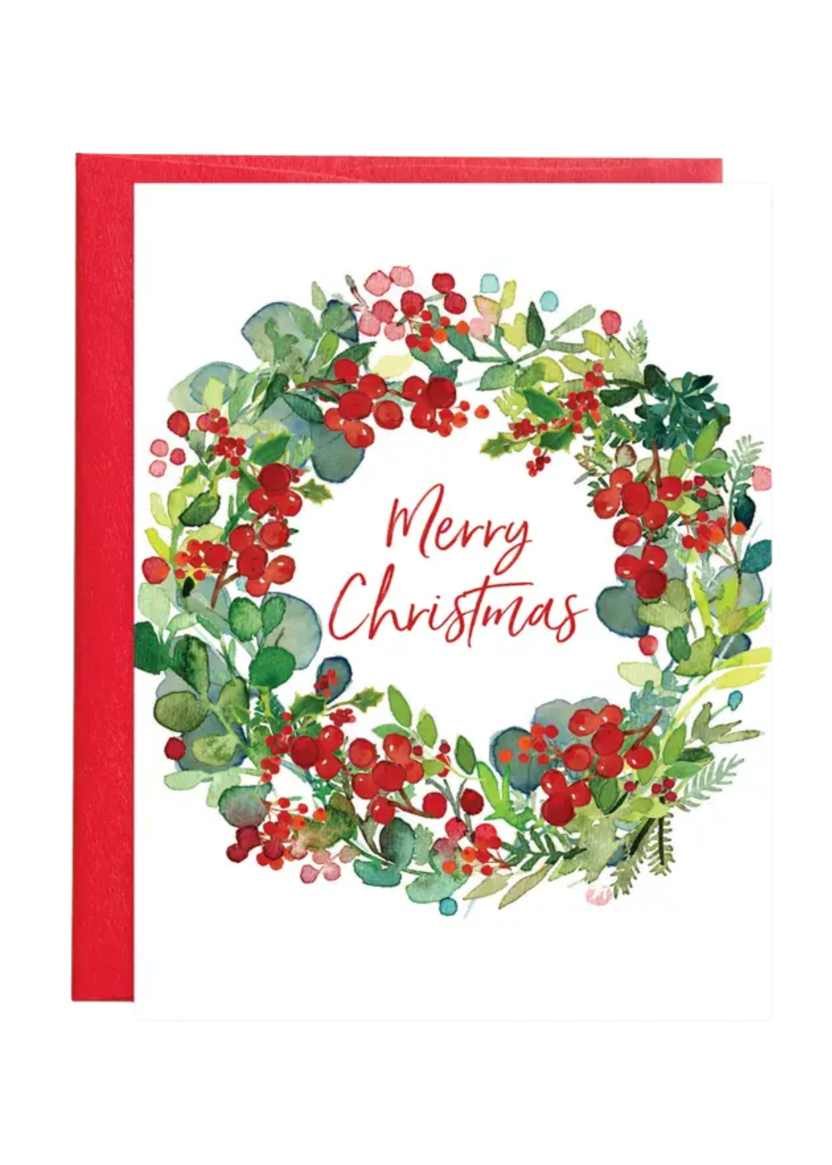 Gina B Designs Holiday Card - Berry Wreath