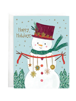Gina B Designs Holiday Card - Sparkle Snowman