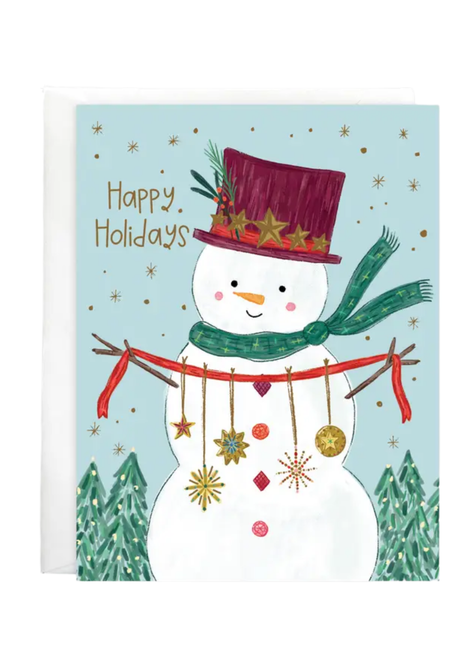 Gina B Designs Holiday Card - Sparkle Snowman