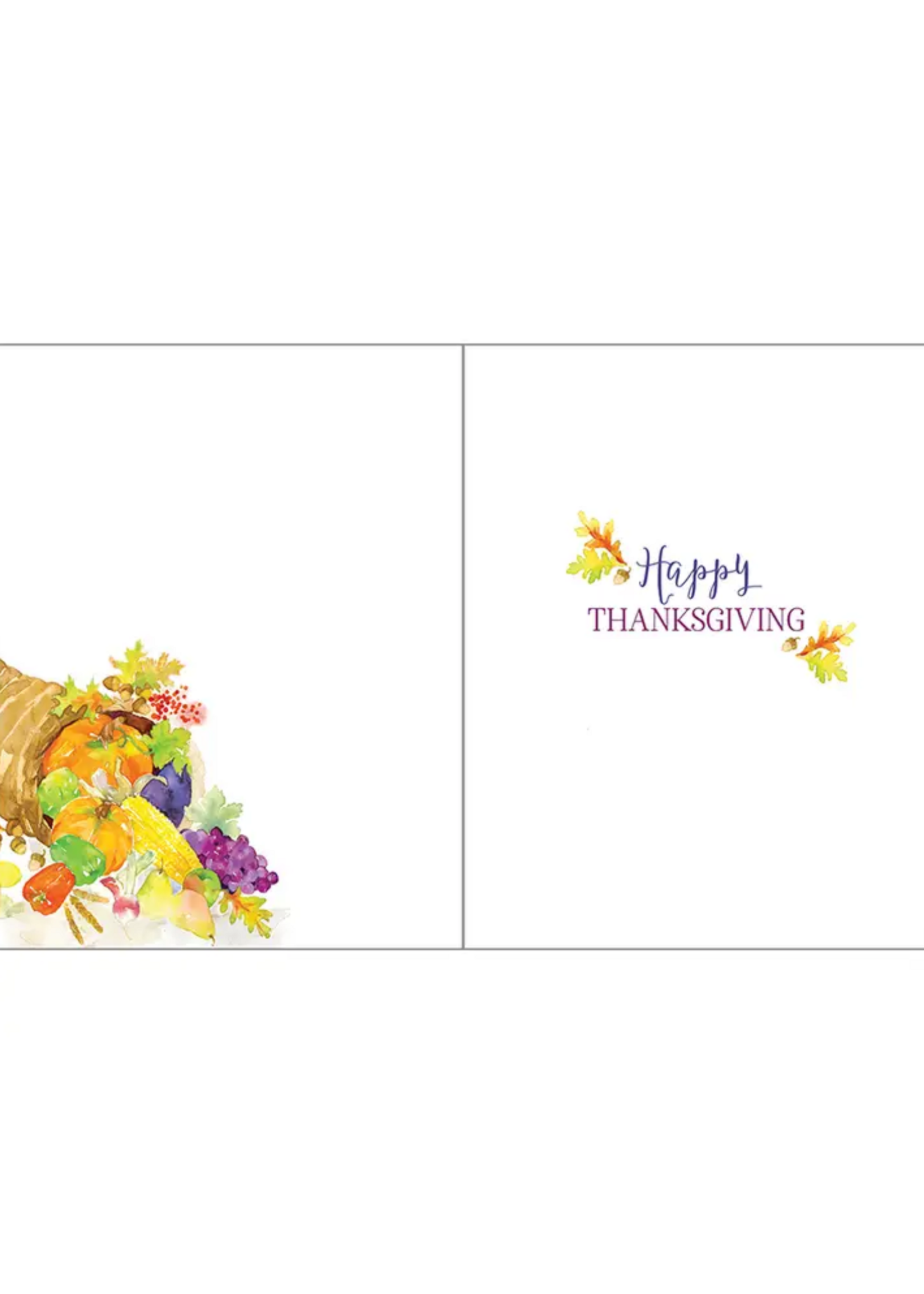 Gina B Designs Thanksgiving Card - Cornucopia