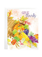Gina B Designs Thanksgiving Card - Cornucopia