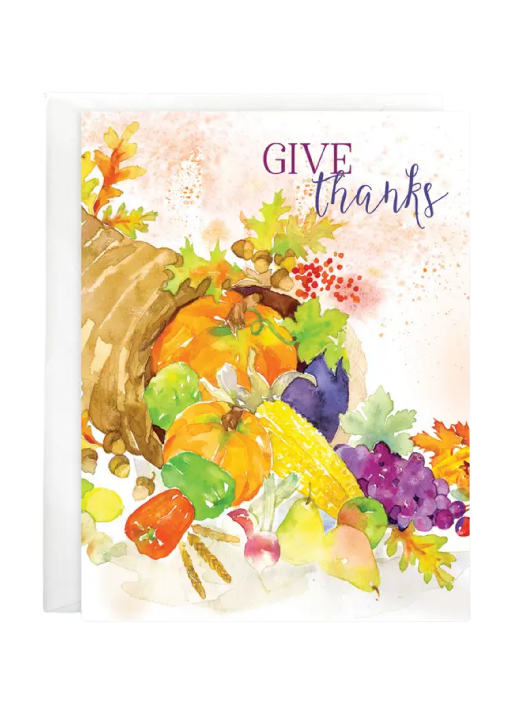Gina B Designs Thanksgiving Card - Cornucopia