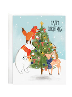 Gina B Designs Holiday Card - Critter Christmas Tree