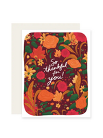 Slightly Stationery Thanksgiving Card - Fall Floral