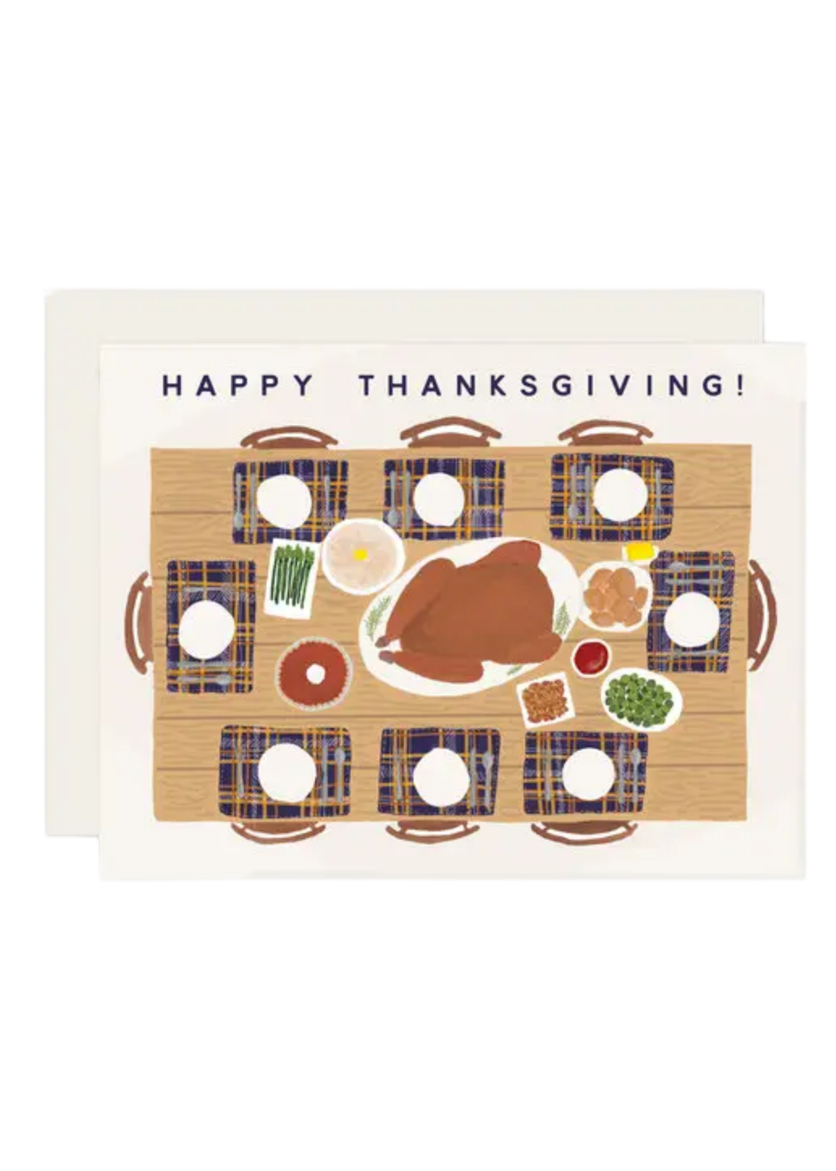 Slightly Stationery Thanksgiving Card -Thanksgiving Table
