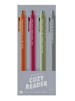 Talking Out of Turn Cozy Reader Pen Set (Set Of 4)