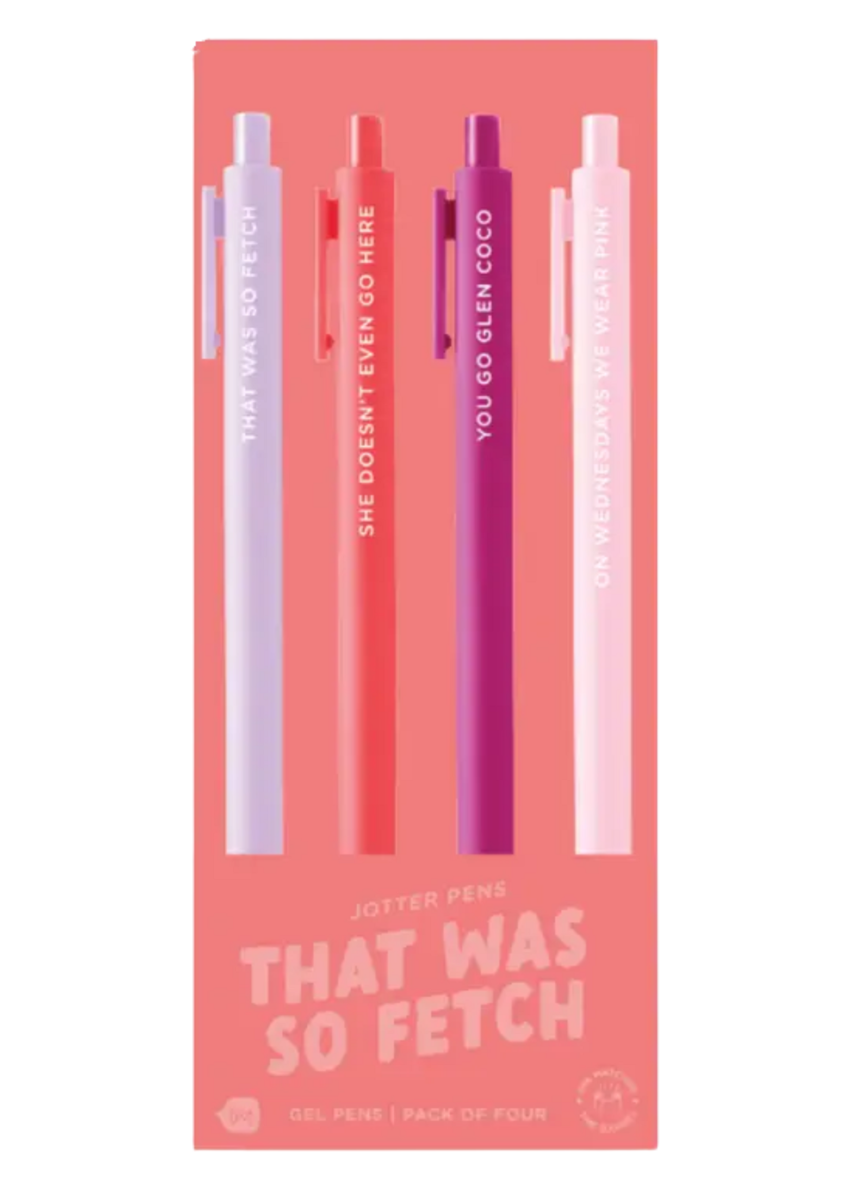Talking Out of Turn That Was So Fetch Pen Set (Set Of 4)