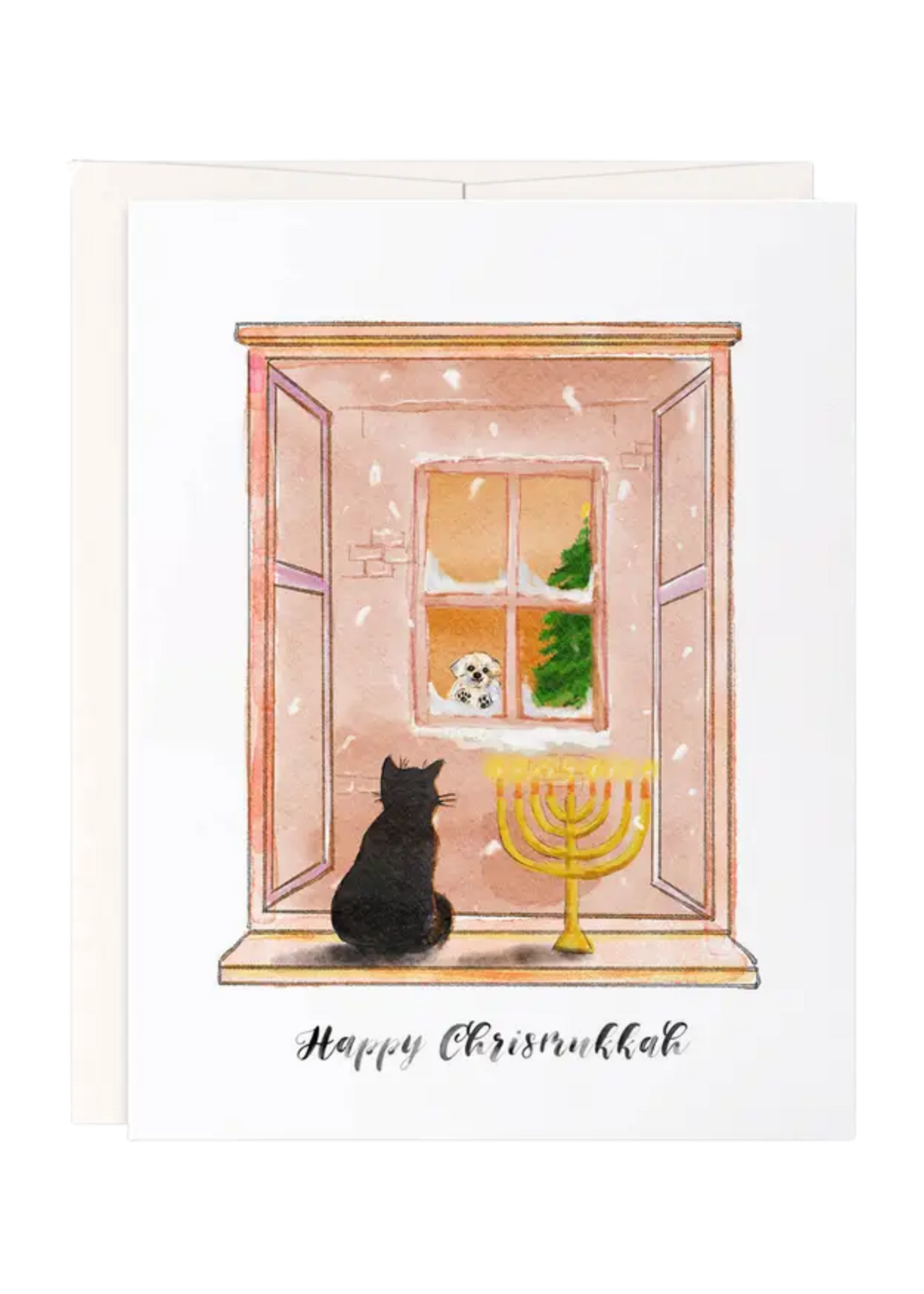 Liyana Studio Holiday Card - Happy Christmukkah