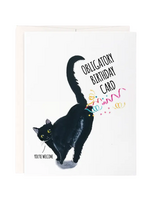 Liyana Studio Birthday Card - Black Cat Fart