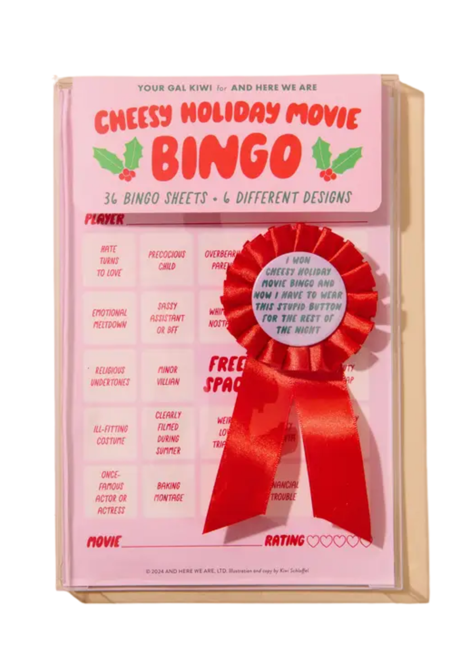 And Here We Are Cheesy Holiday Movie Bingo