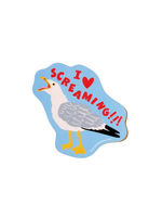 And Here We Are I Heart Screaming Sticker