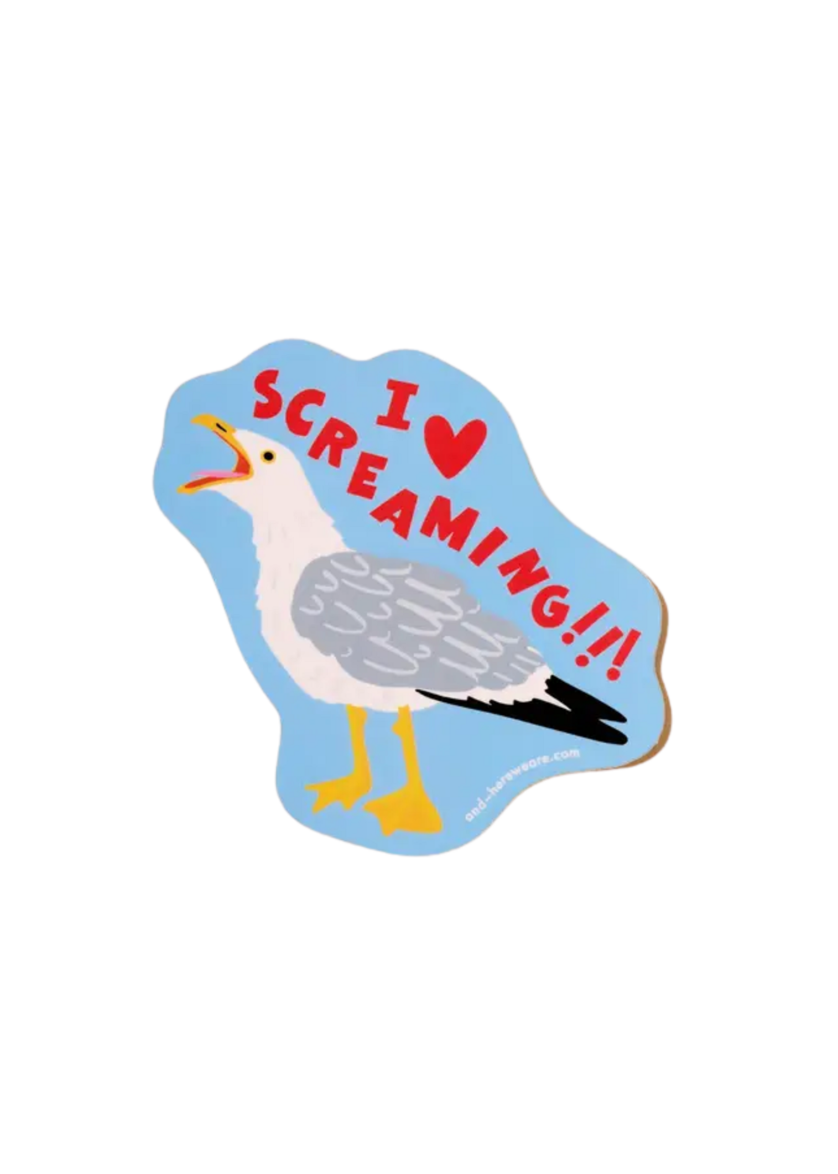 And Here We Are I Heart Screaming Sticker