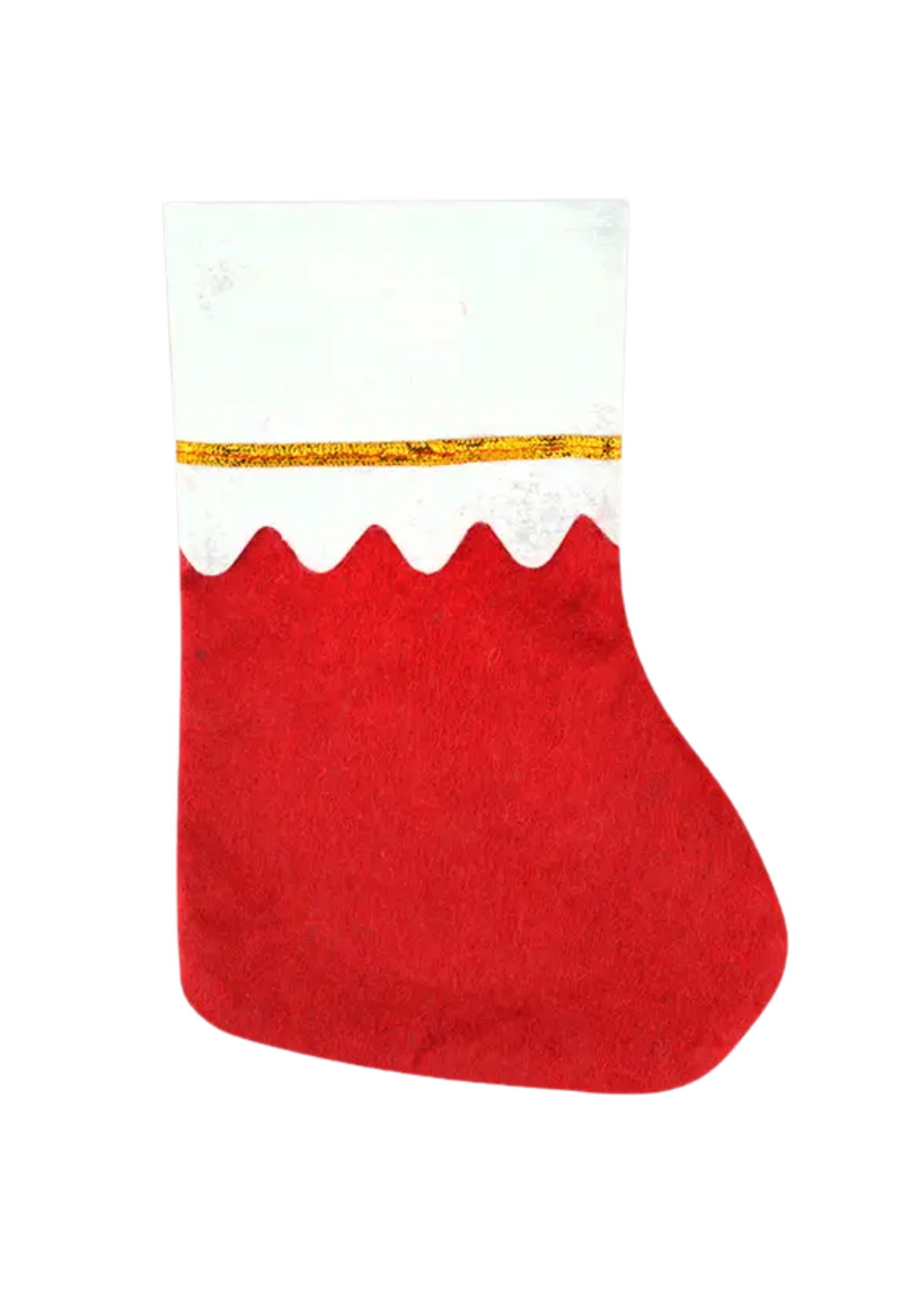 Kipp Brothers Mini Felt Christmas Stocking with Gold Band