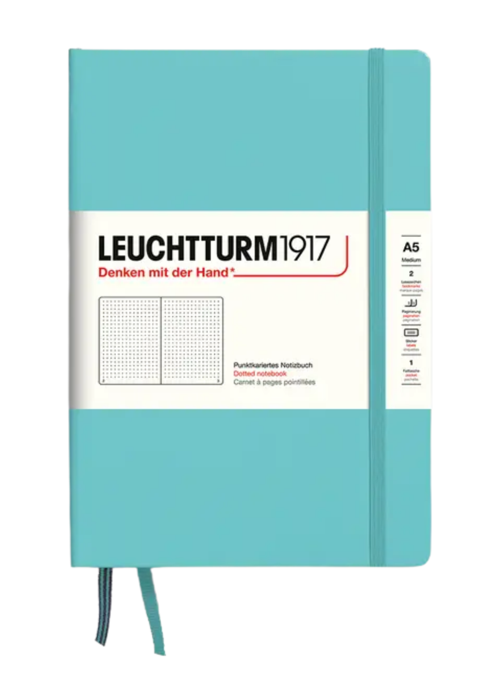 LEUCHTTURM1917 A5 Dotted Hard Cover Notebook