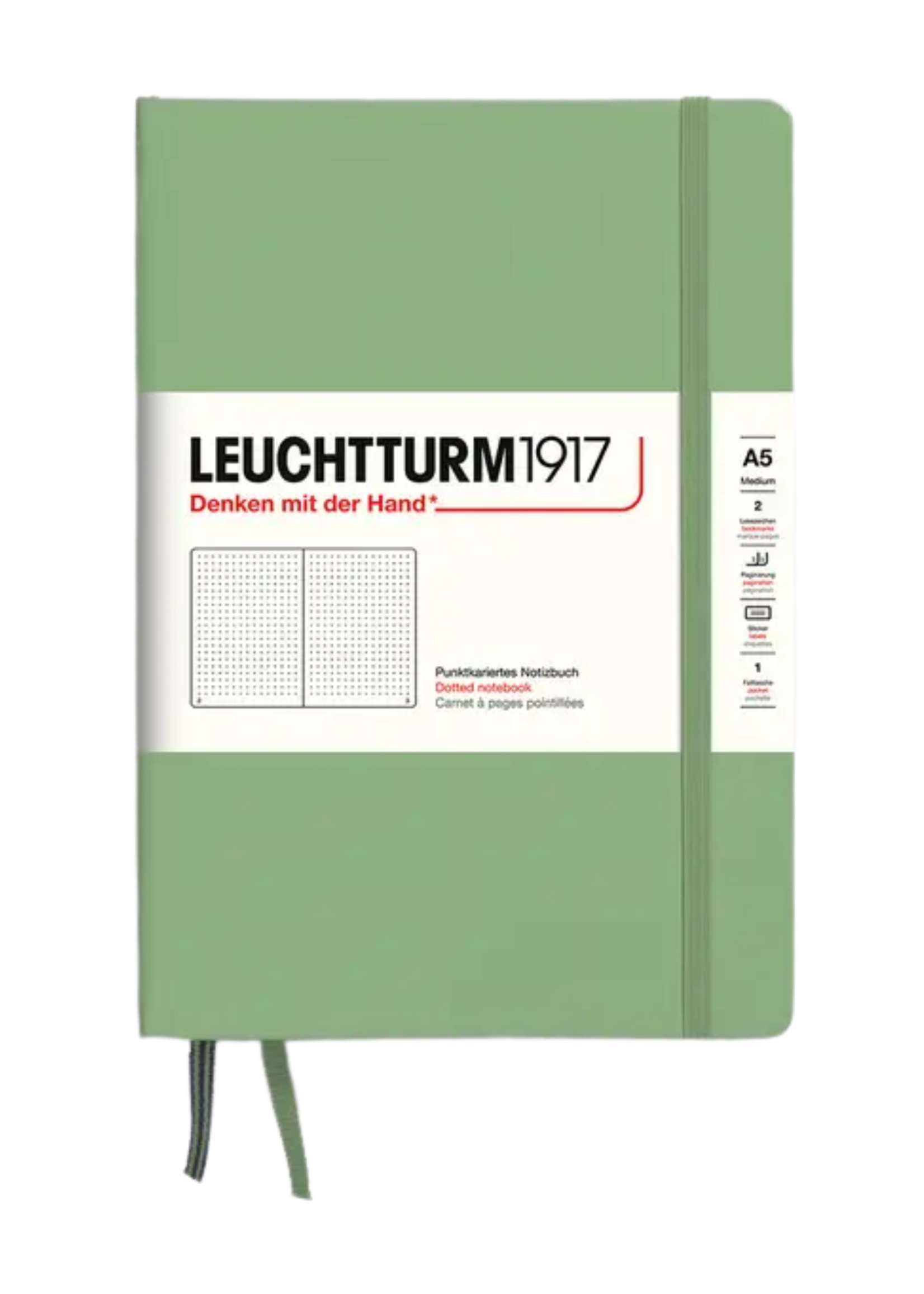 LEUCHTTURM1917 A5 Dotted Hard Cover Notebook