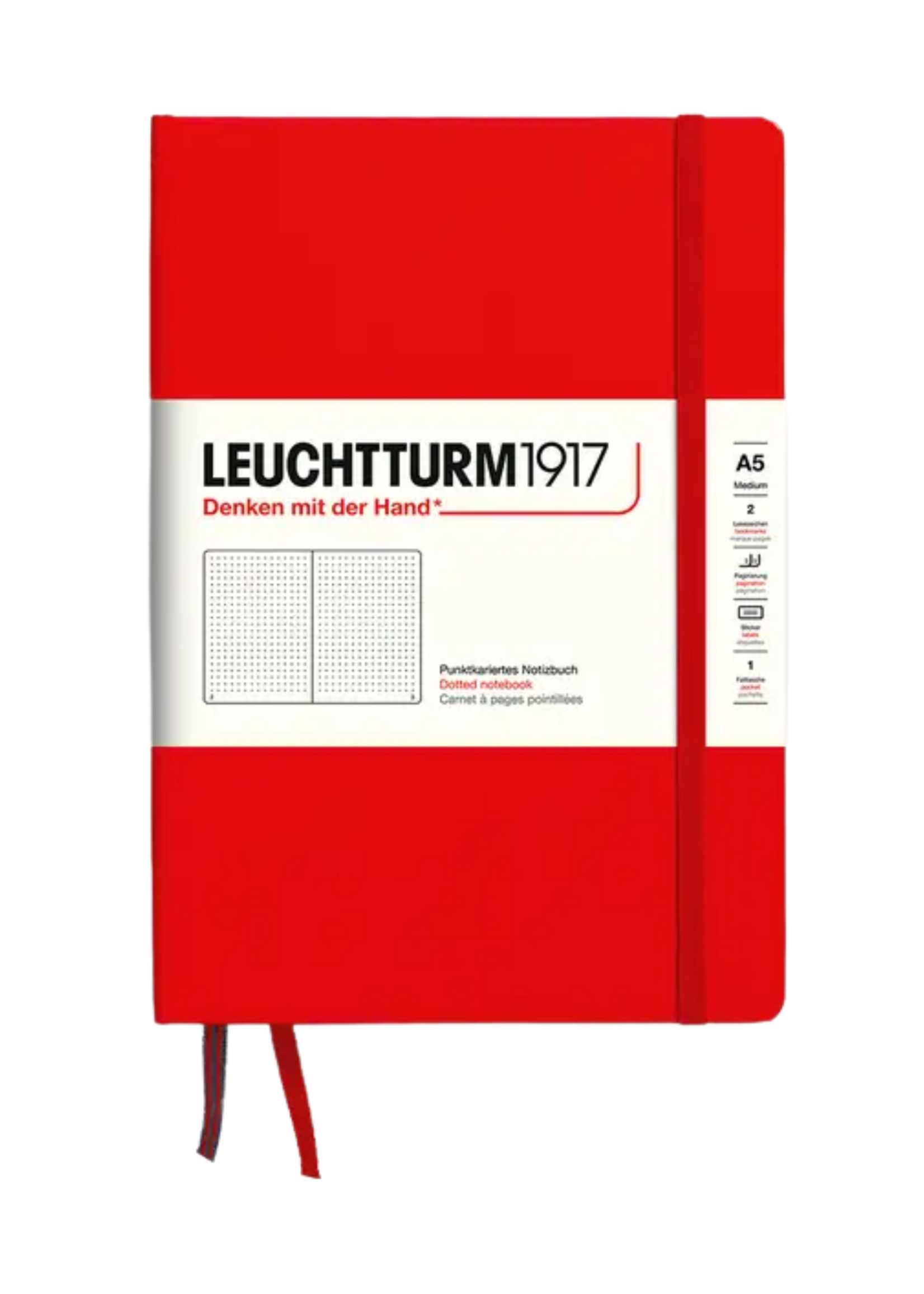 LEUCHTTURM1917 A5 Dotted Hard Cover Notebook
