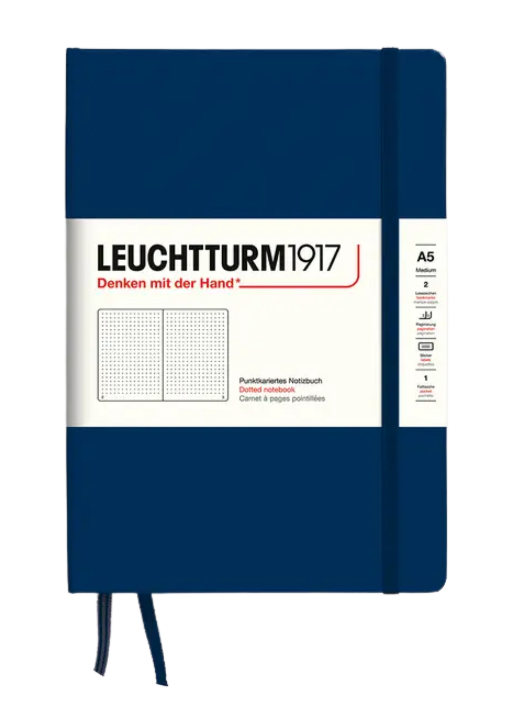 LEUCHTTURM1917 A5 Dotted Hard Cover Notebook