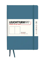 LEUCHTTURM1917 A5 Blank Hardcover Notebook - Stone Blue