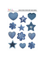 Kish B. Designs Denim Patches Sticker Sheet