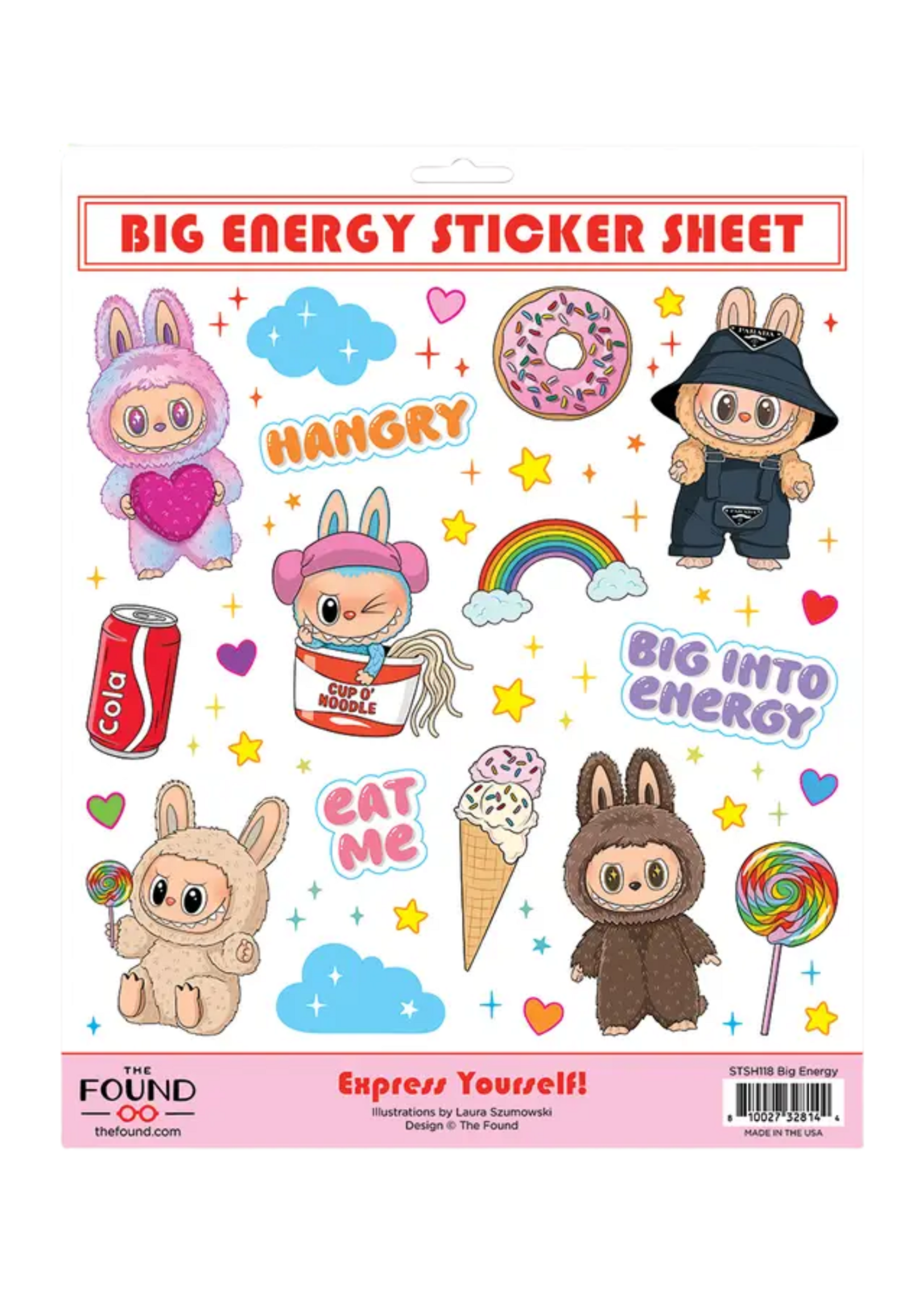 The Found Labubu Sticker Sheet