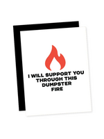 That's So Andrew Sympathy Card - Dumpster Fire