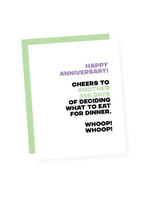 That's So Andrew Anniversary Card - Another 365 Days Of Deciding What To Eat