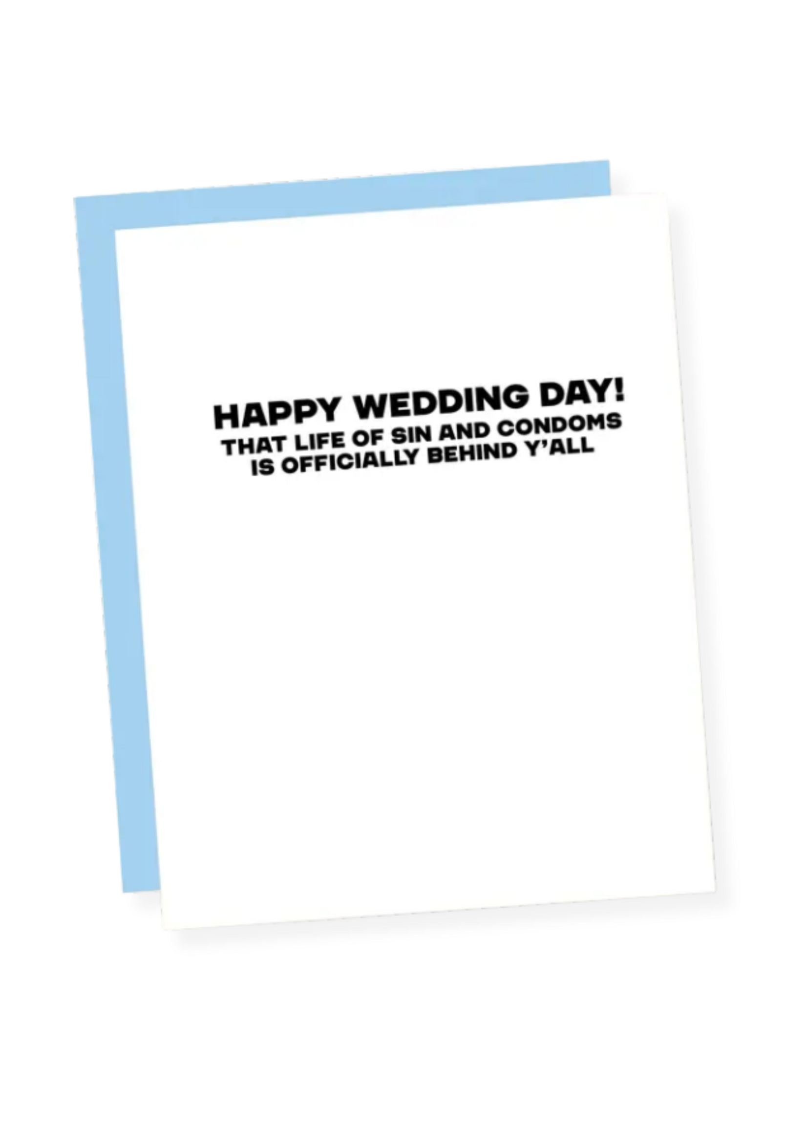 That's So Andrew Wedding Card - Life of Sin & Condoms Is Officially Behind You