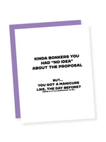 That's So Andrew Engagement Card - Kinda Bonkers You Had "No Idea"