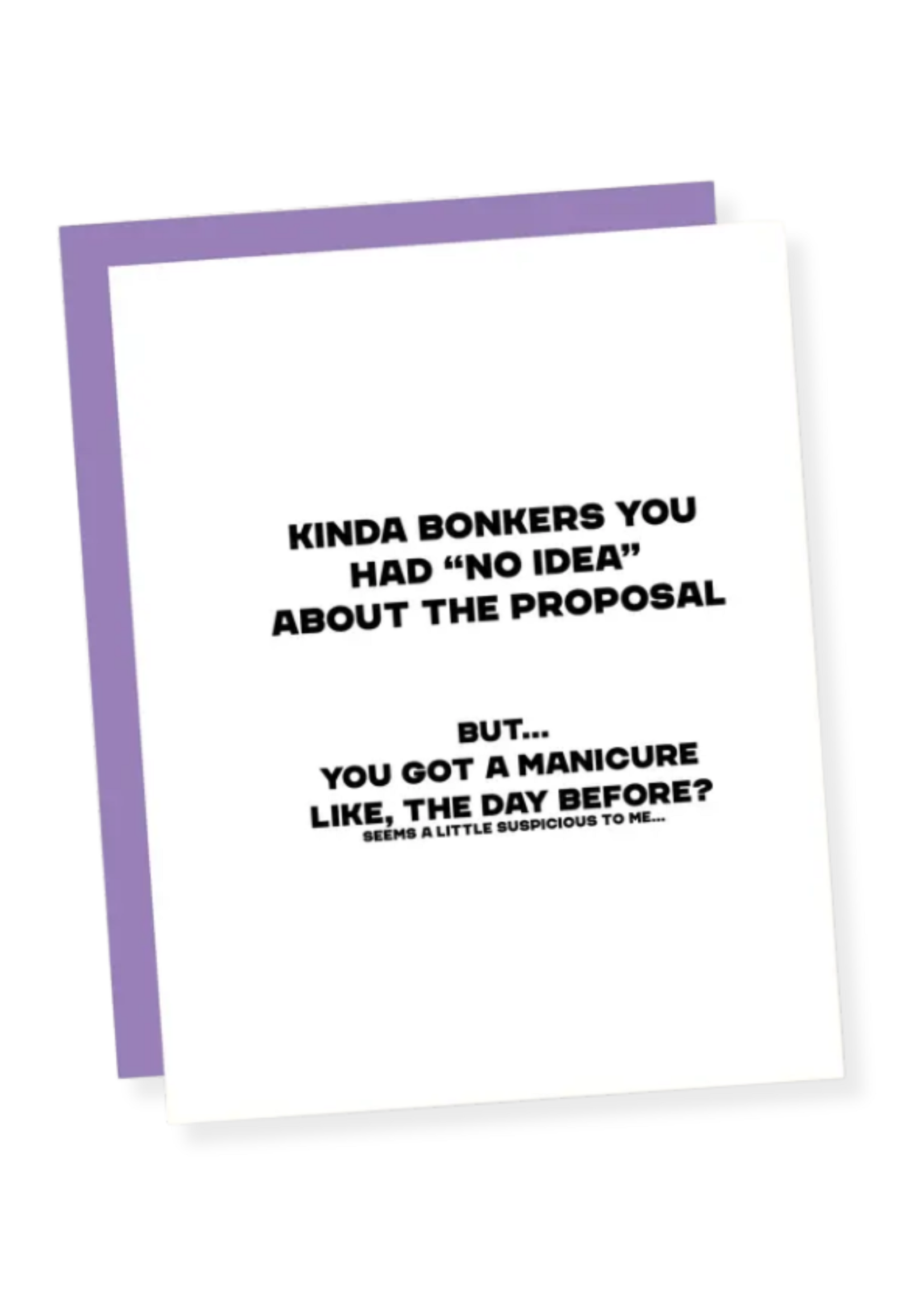 That's So Andrew Engagement Card - Kinda Bonkers You Had "No Idea"