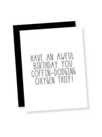 That's So Andrew Birthday Card - You Coffin Dodging Oxygen Thief