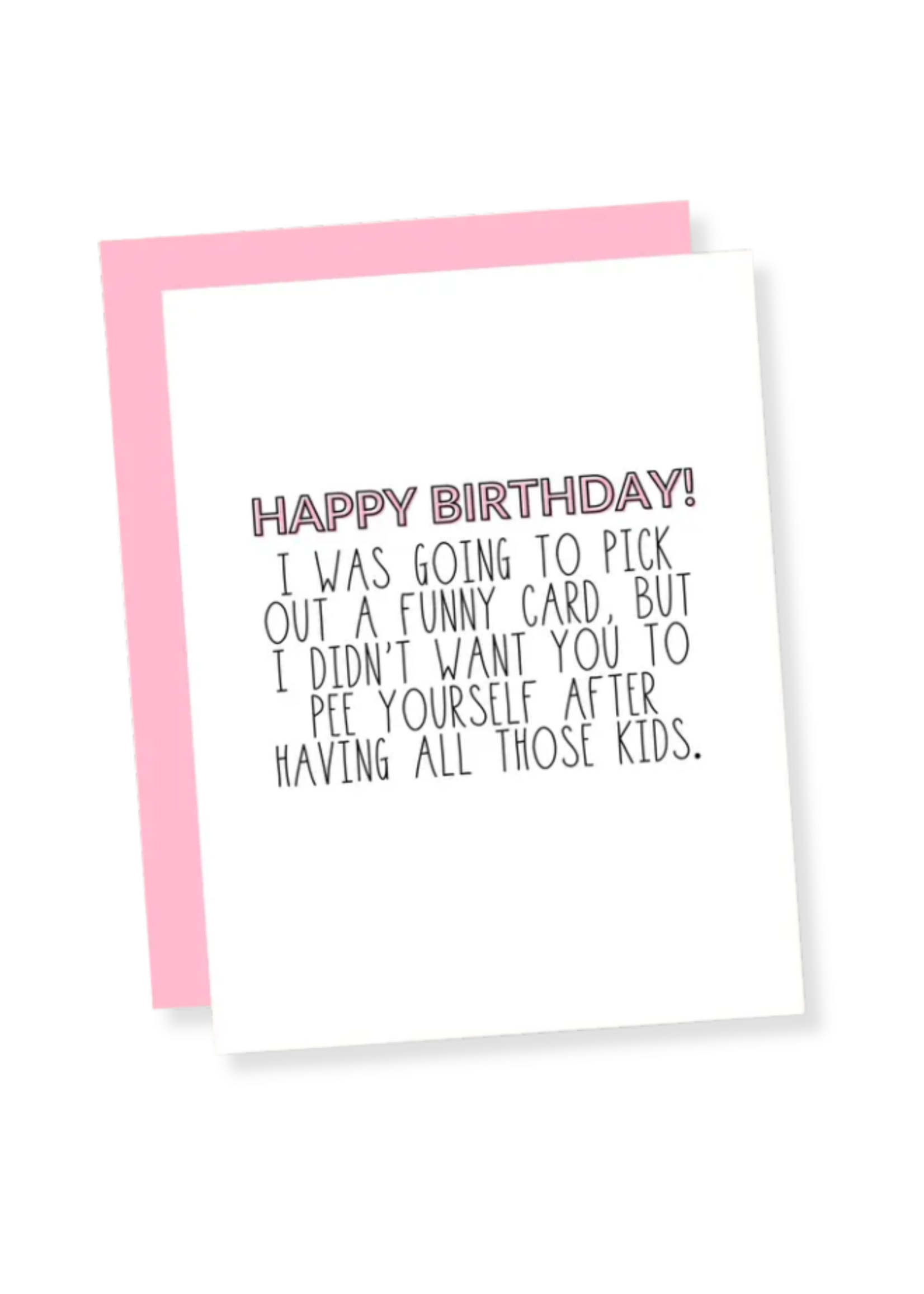 That's So Andrew Birthday Cards - Pee Yourself