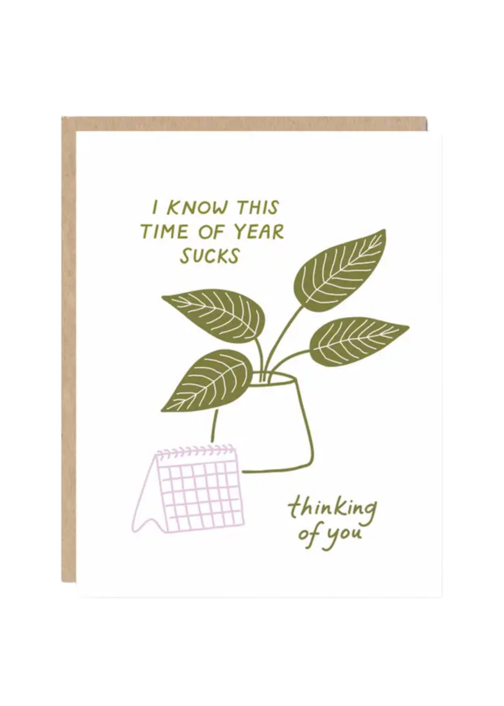 odd daughter paper co. Sympathy Card - I Know This Time Of Year Sucks