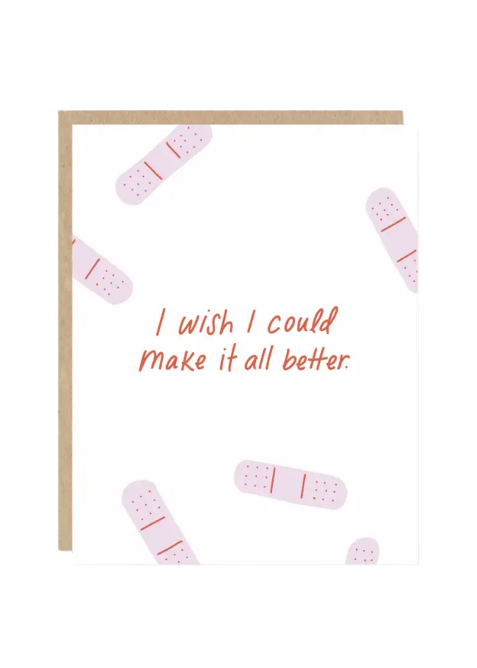 odd daughter paper co. Sympathy Card - I Wish I Could Make It All Better