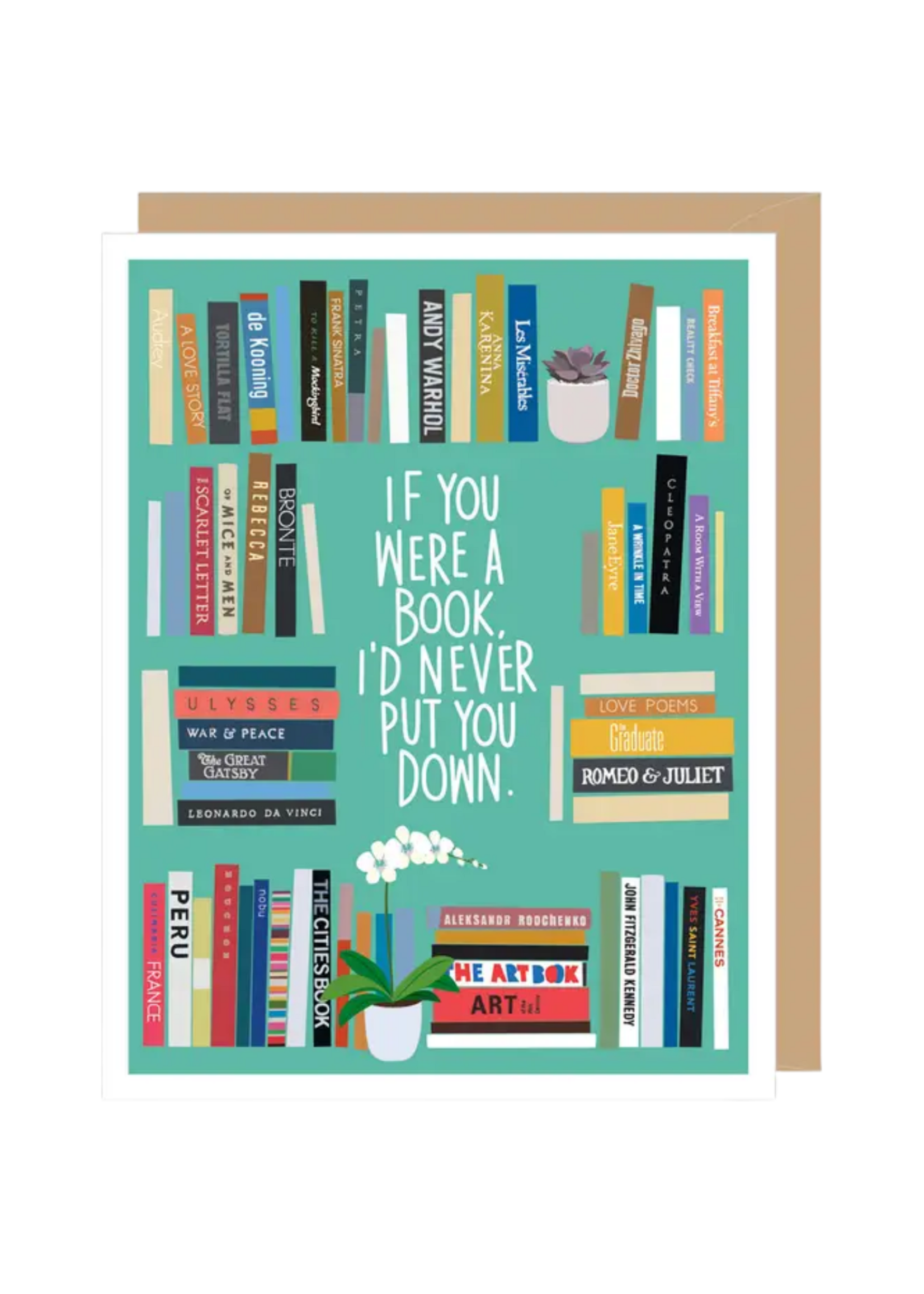 Apartment 2 Cards Anniversary Card - Bookshelf