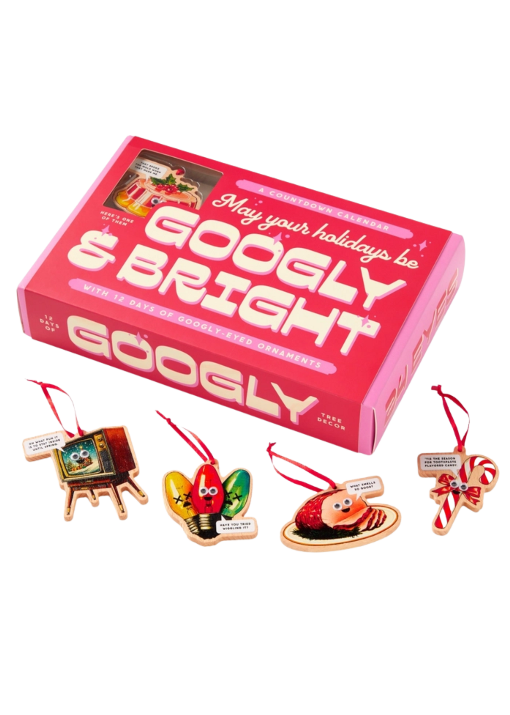 Chronicle Books Googly And Bright Ornaments Advent Calendar