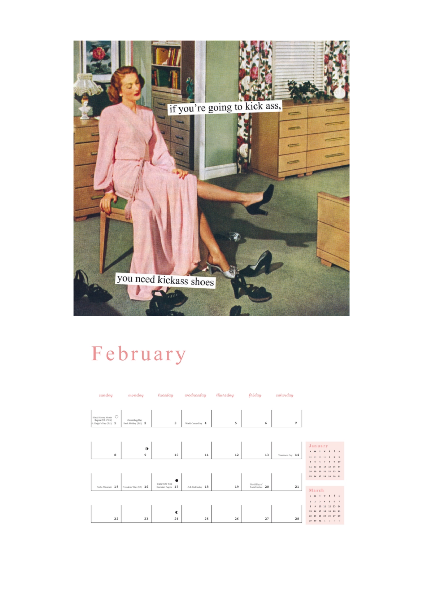 Chronicle Books Anne Taintor 2026 Wall Calendar