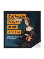 Chronicle Books Cat People To Judge in Art and Life 2026 Wall Calendar